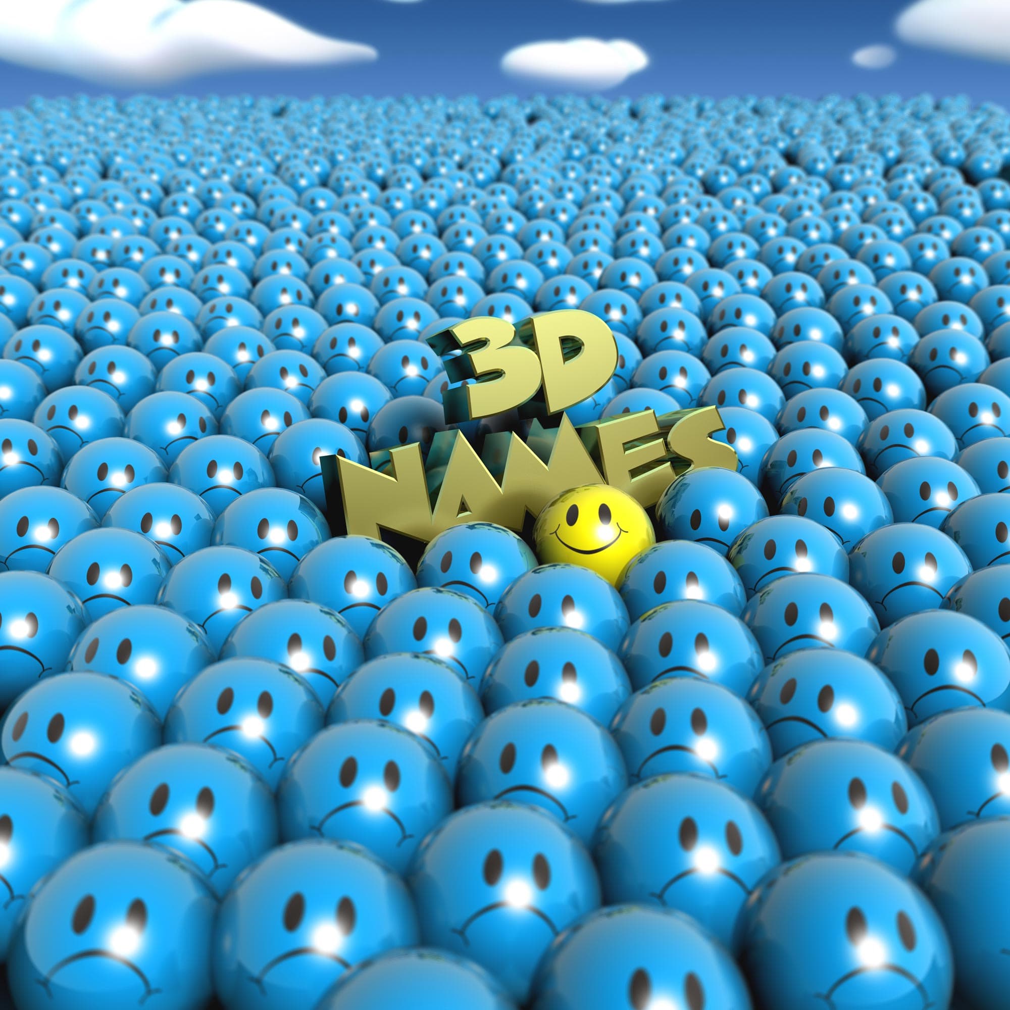 3D Names Background Image